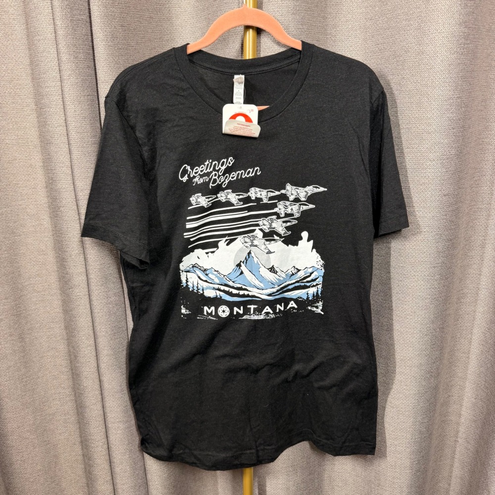 Set of 2 Ghost Squadron 2024 Tour Shirt Bozeman Montana Air Show NWT Size L & S